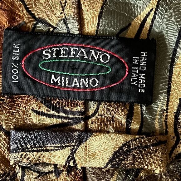Stefano Milano Mens Silk Tie - Picture 9 of 10